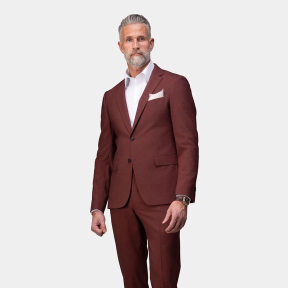 Burgundy hot sale suit jacket